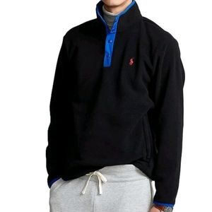 POLO RALPH LAUREN FLEECE MOCK NECK MEN'S SWEATER